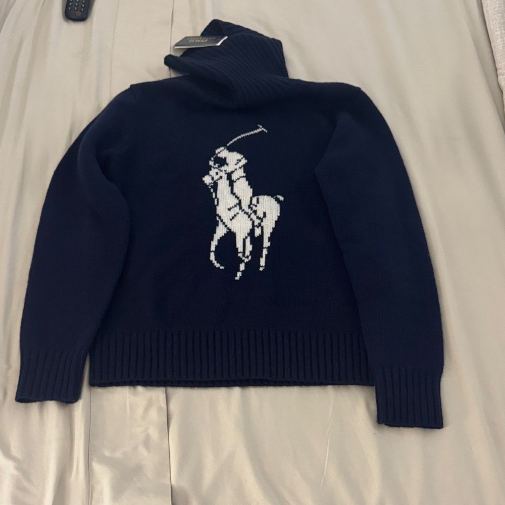 Polo by Ralph Lauren Navy Blue Turtleneck Sweater